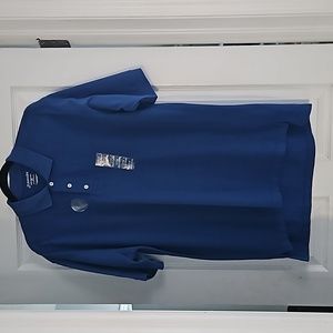 NWOT. ST. JOHN'S BAY SUPER PIQUE POLO. COLOR BLUE. SIZE LT/GL